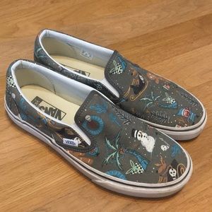 Unisex Vans holiday-themed slip-ons